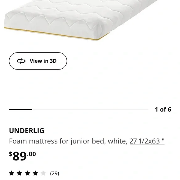 Ikea shop underlig mattress